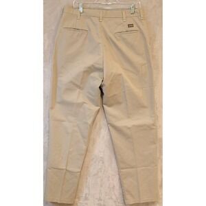 Cintas Comfort Flex Pants Mens 34x30 Khaki Work Uniform Flat Front
